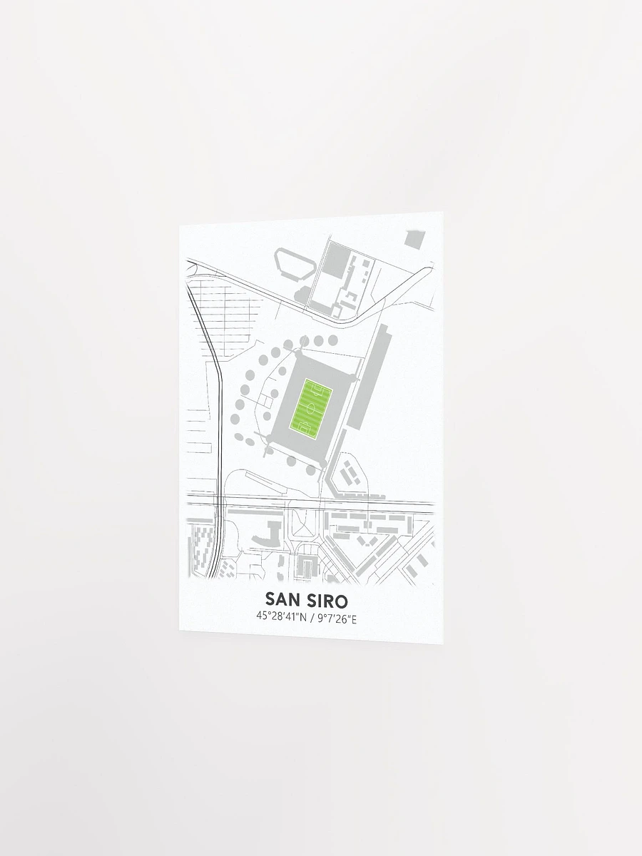 San Siro Stadium Map Design Poster product image (7)