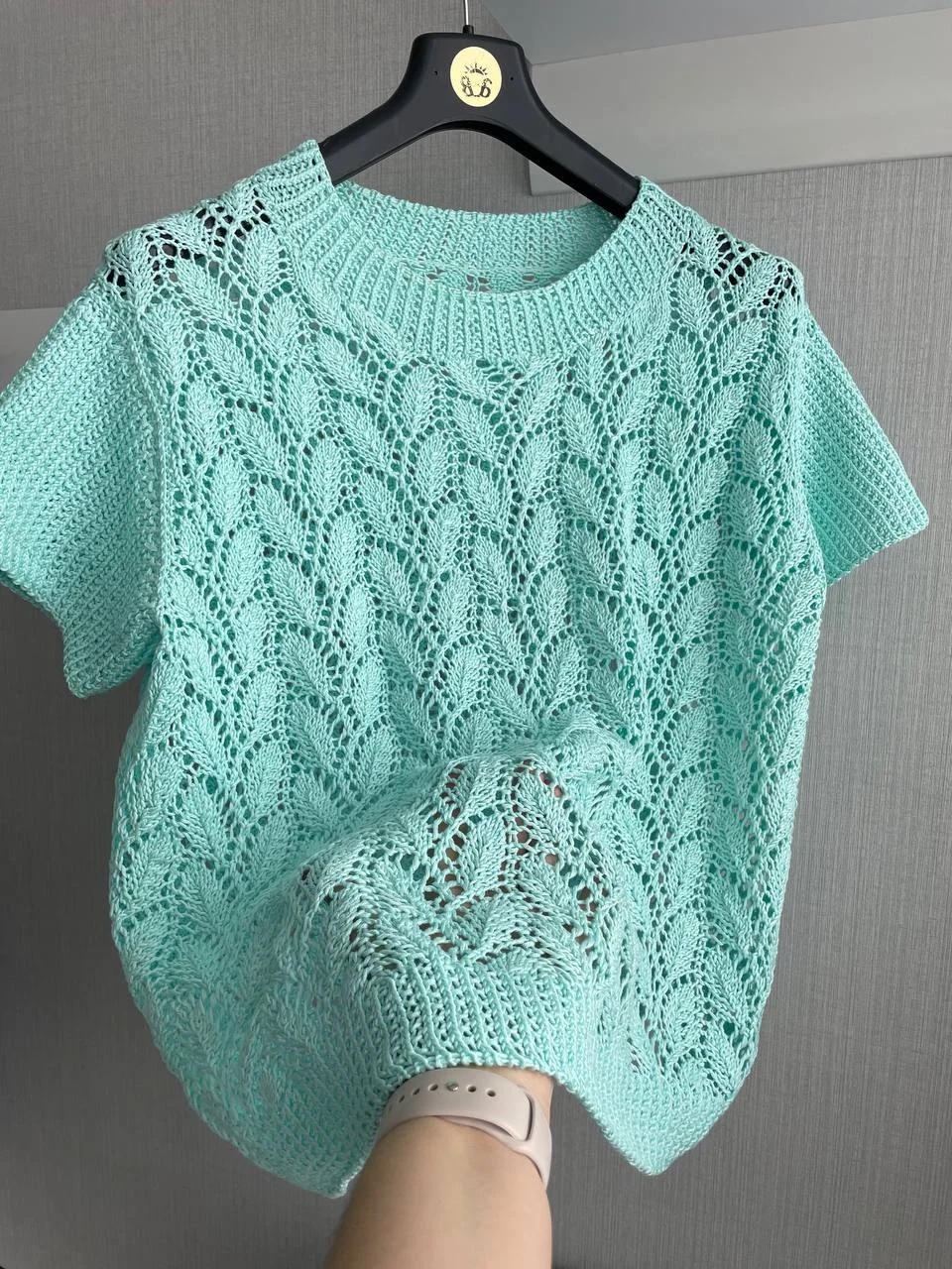 Схема вязания Ажурного топа(спицами)/цифровая загрузка/скачать в формате pdf. Язык: Русский Украинский. product image (6)