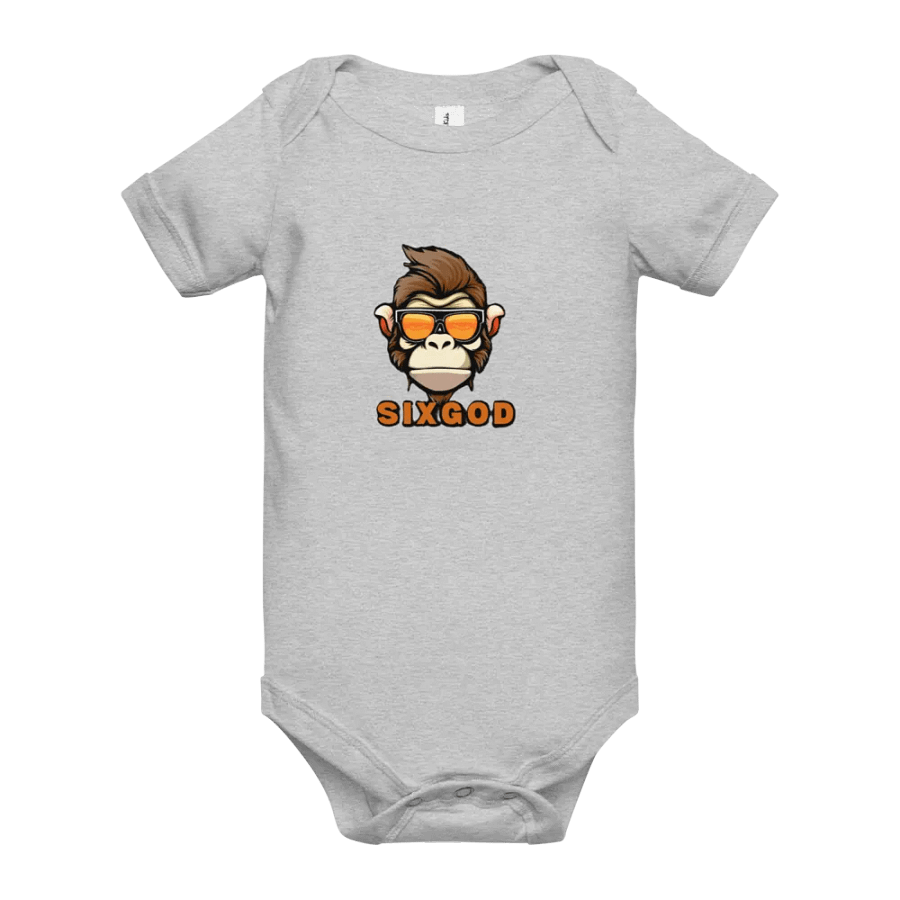 SIX GOD Monkey Madness Baby Onesie product image (49)