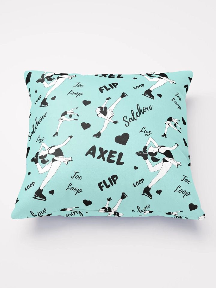 Ice Skating Passion Pillow Light Blue product image (2)