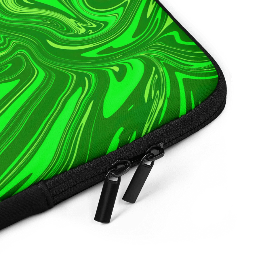 Laptop Sleeve - Different Shades of Green Digital Fluid Art product image (5)