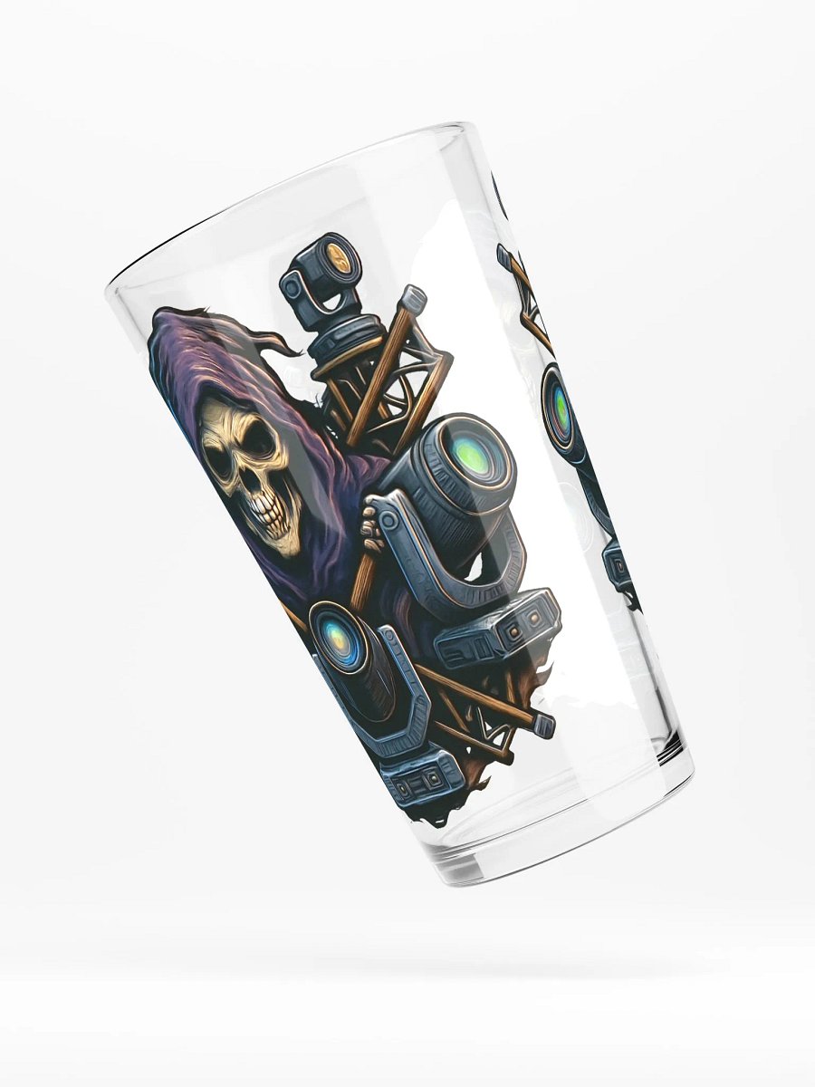 Theatrically Jerry "Triple Mover" Grim Reaper Moving Head Light Shaker Pint Glass product image (4)