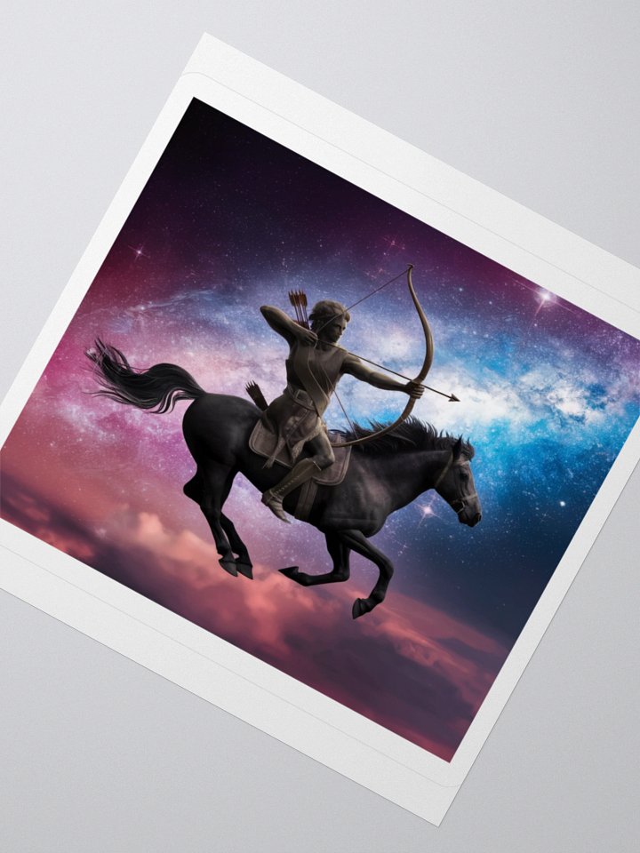 Exclusive Sagittarius Zodiac Sticker: Centaur Archer in Cosmic Twilight - Perfect for Astrology Fans and Unique Gifts! product image (5)