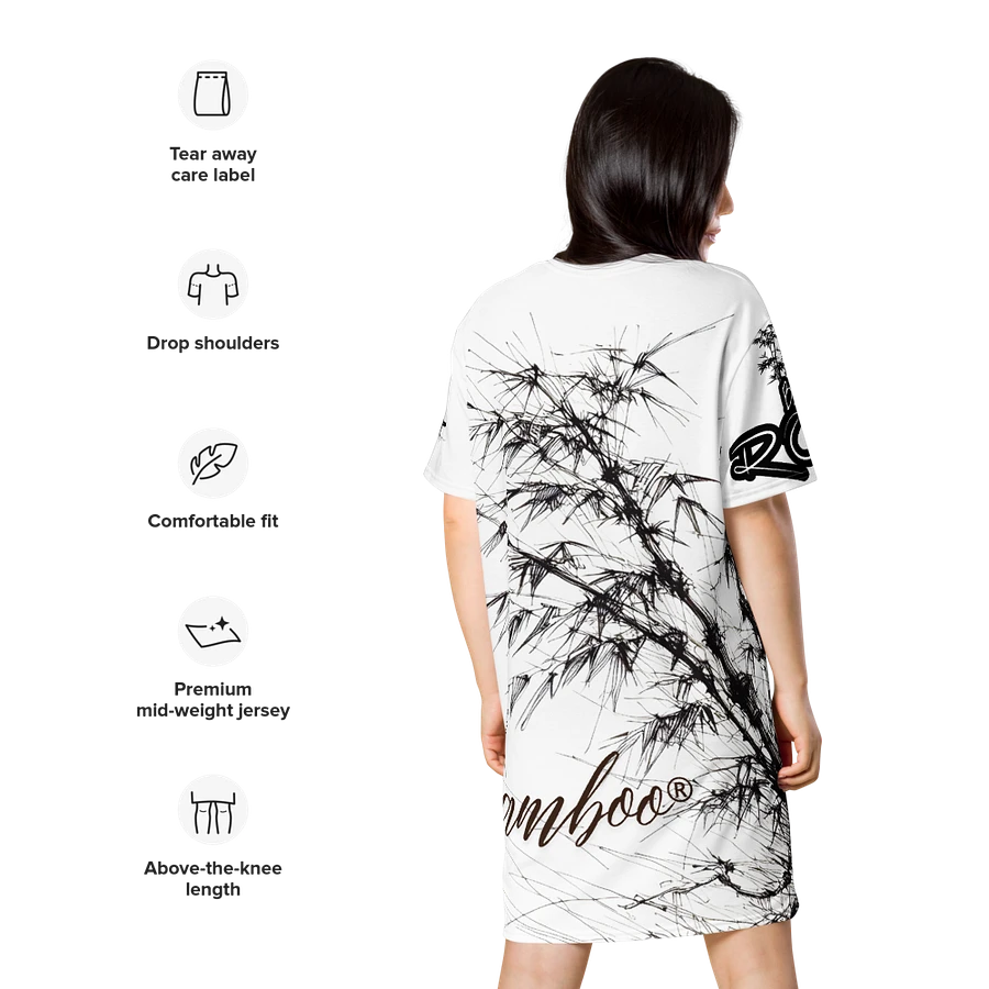 Bamboo Print T-Shirt Dress product image (2)