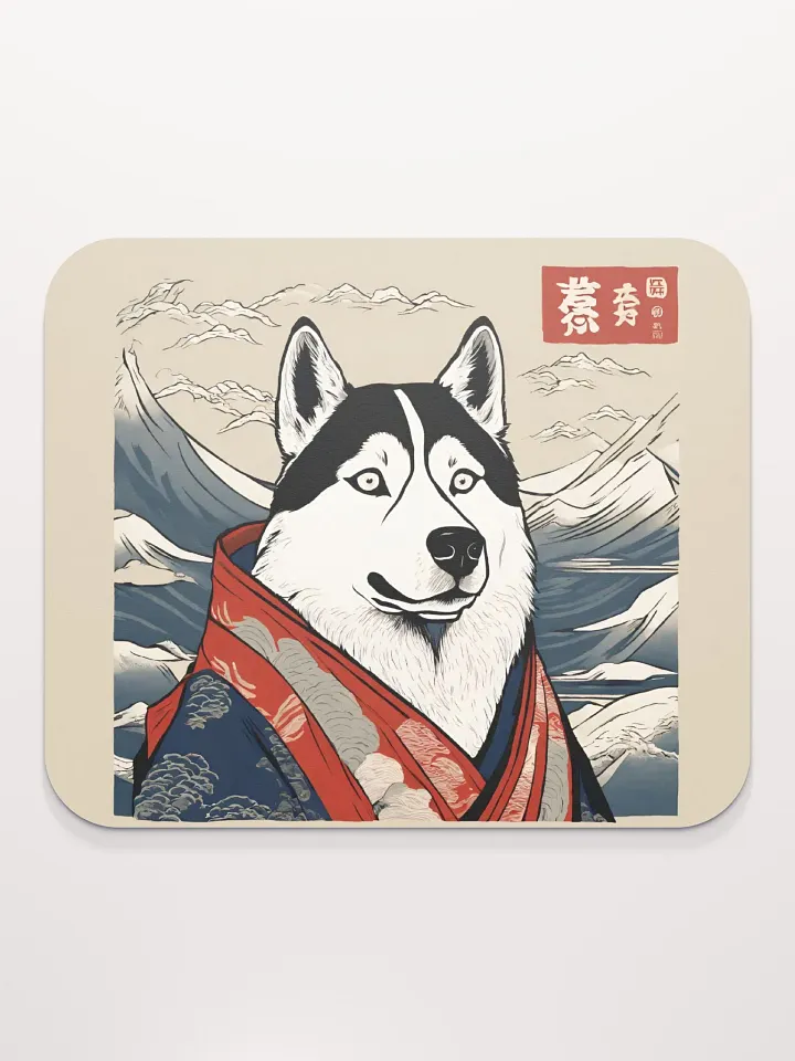 Funny Husky Oriental Mouse Pad product image (1)