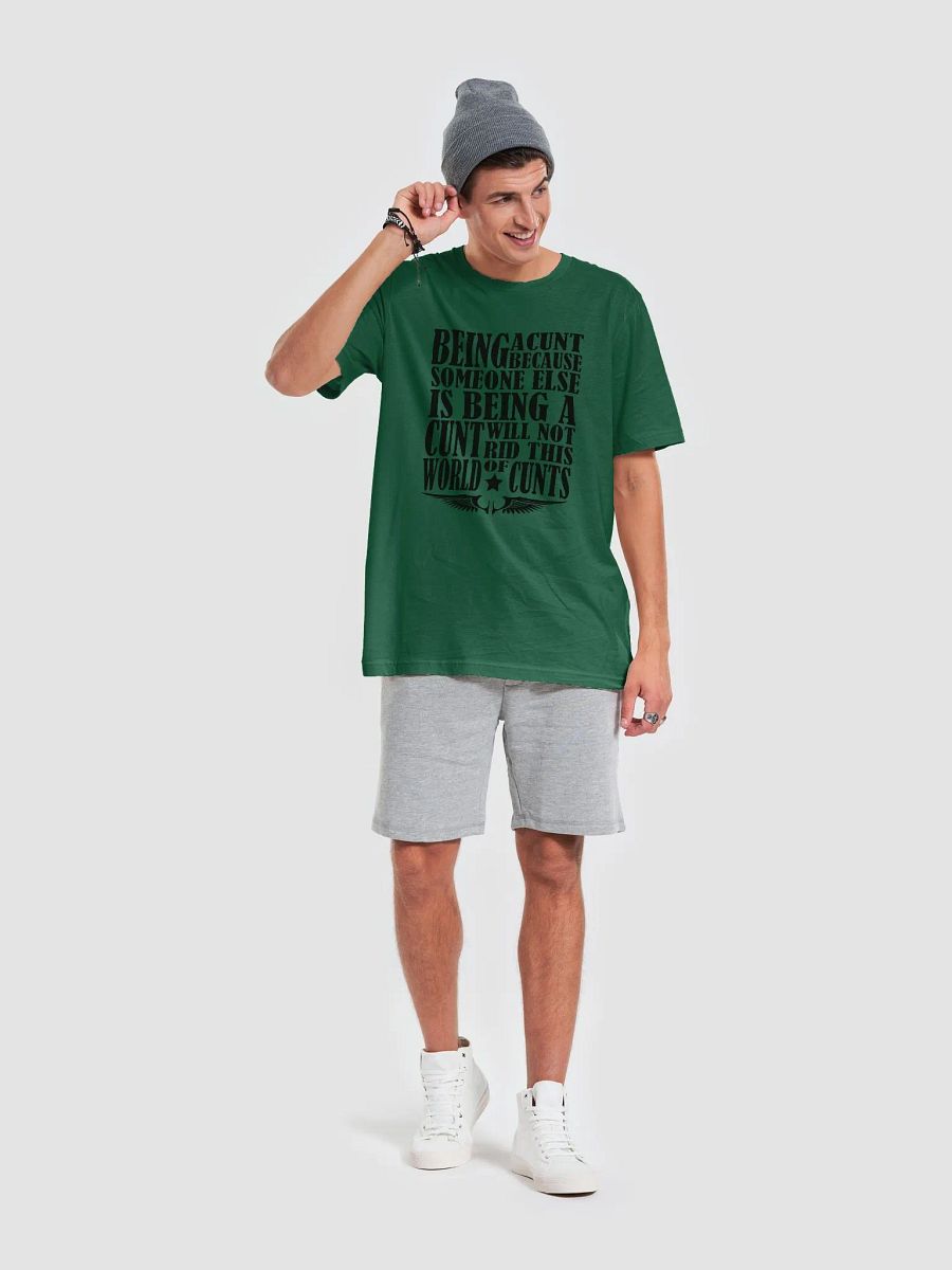Stop Being A Cunt - Black Lettering - Bella+Canvas Supersoft T-Shirt product image (4)