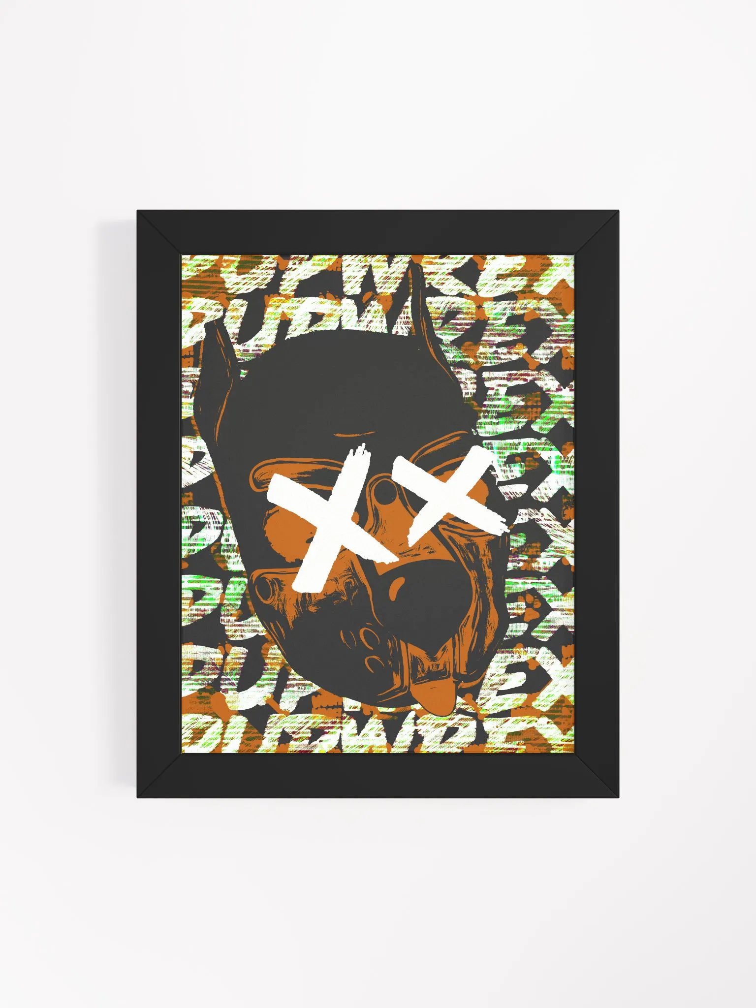 Killer Pup - Orange - Framed Matte Poster product image (4)