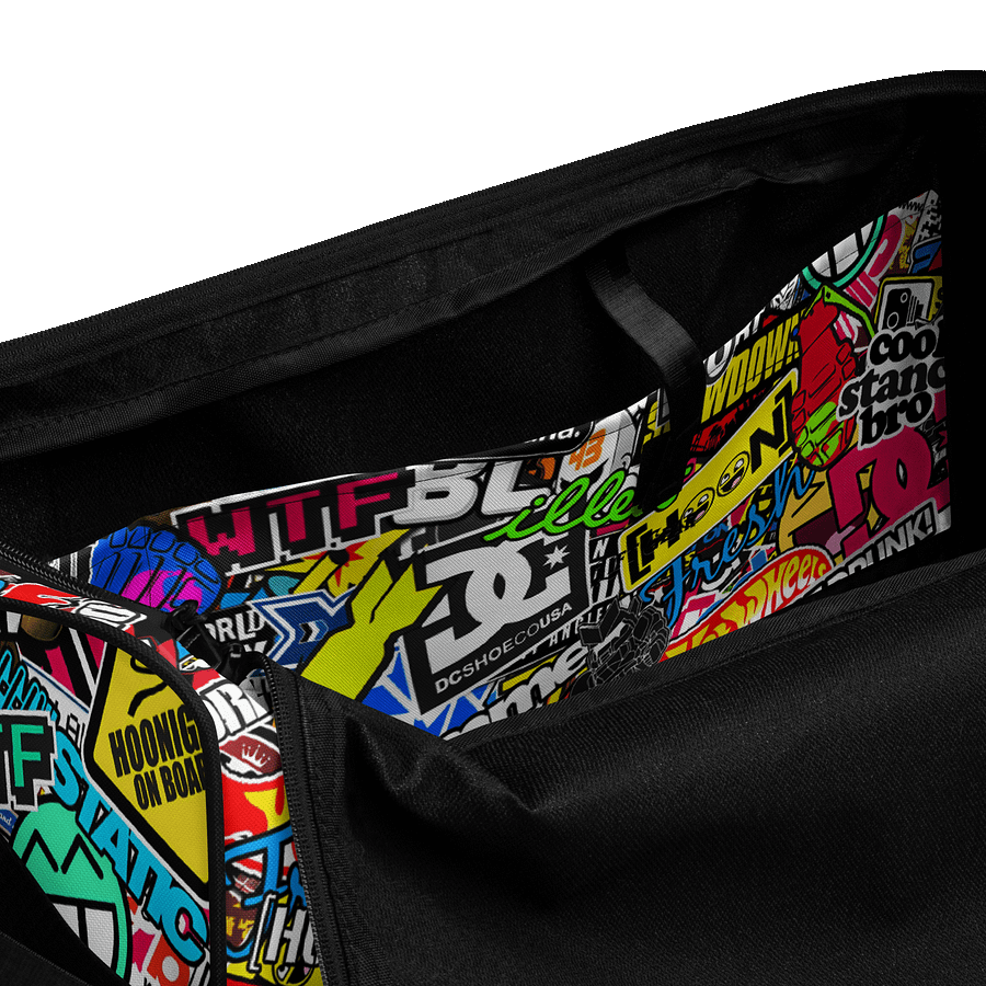 Sticker Bomb All-Over Print Duffle Bag product image (7)