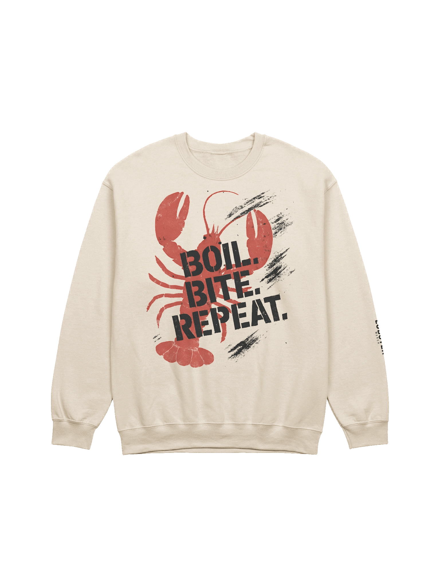 Boil. Bite. Repeat. Sweatshirt | Grunge Lobster Streetwear Pullover product image (1)