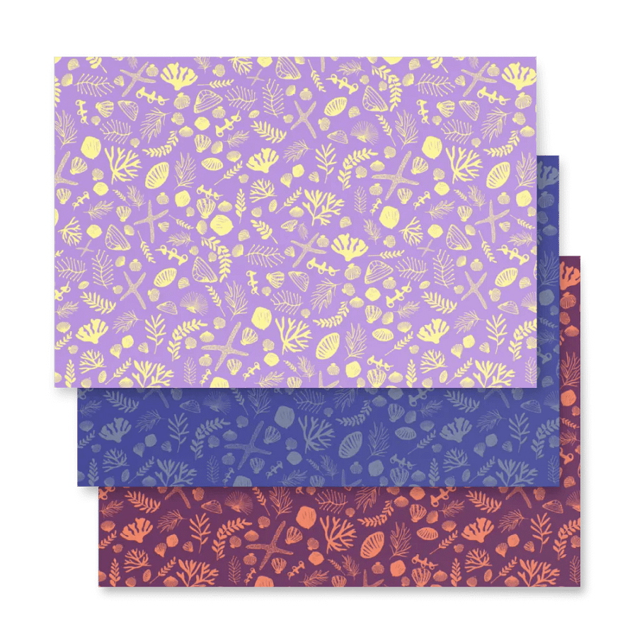 Ocean Hues Wrapping Paper Set product image (12)