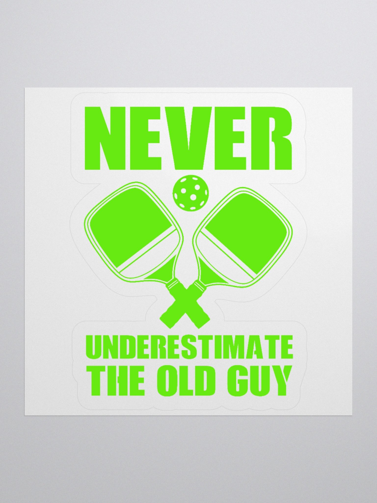 Sticker (Never Underestimate the Old Guy) product image (2)