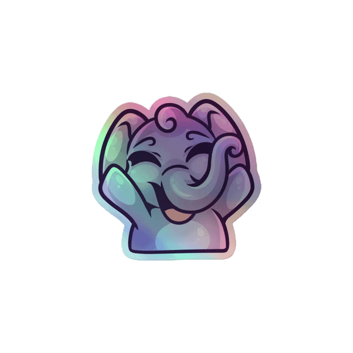Holographic Hype Sticker product image (1)