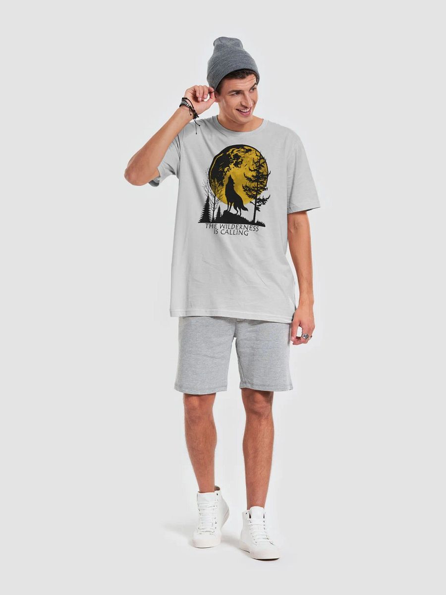 Moonlit Howling Wolf Unisex T-Shirt product image (28)