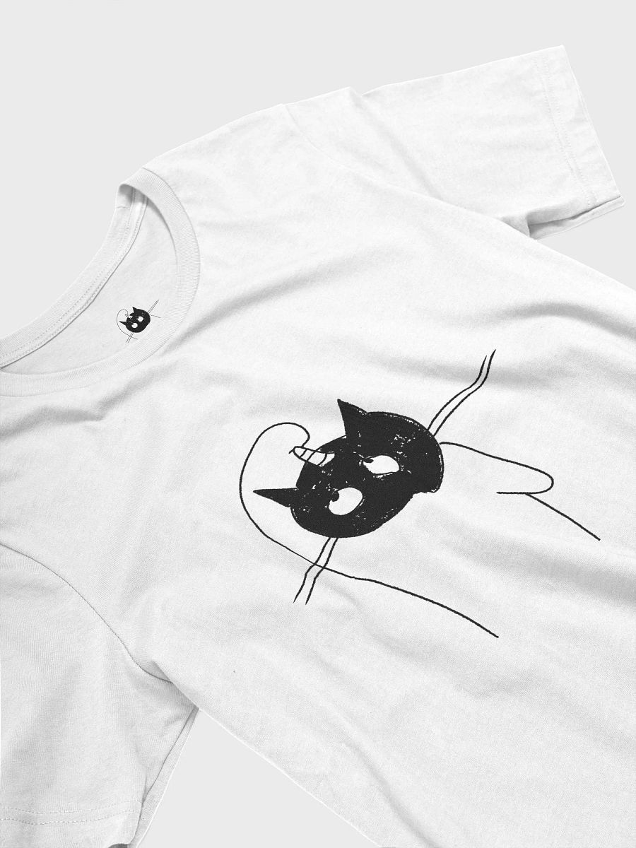 Black Head Cat with Unicorn Comfort T-Shirt, Hand-drawn Design product image (5)
