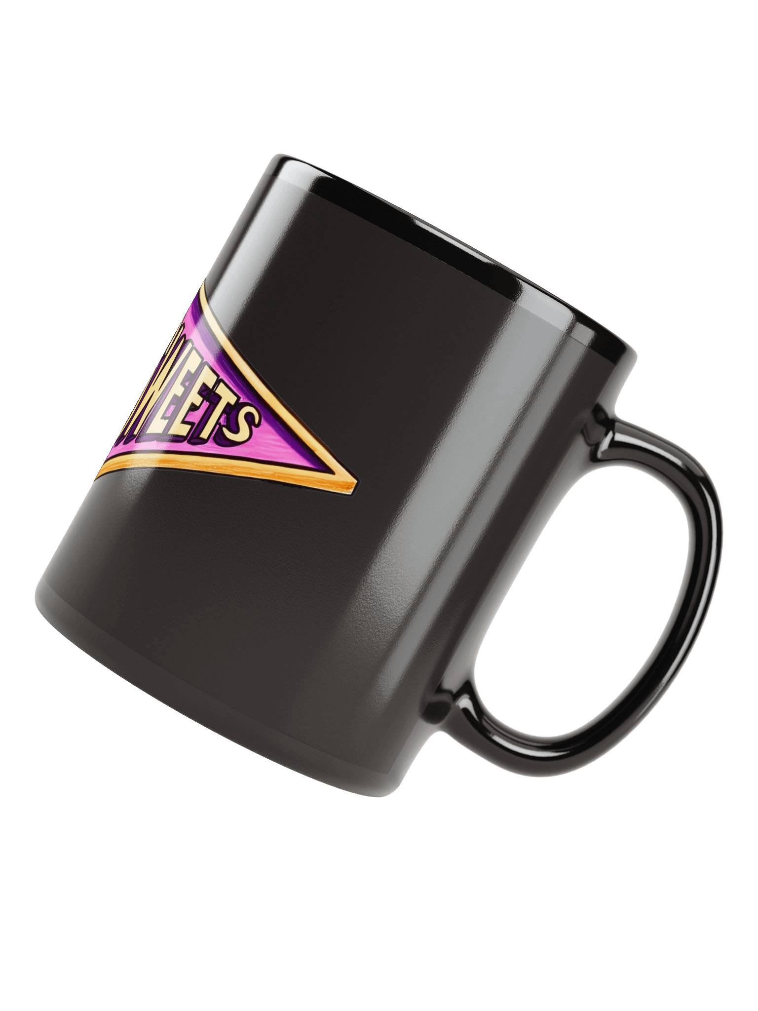 Mug noir brillant avec logo 3D HONEY SWEETS product image (7)