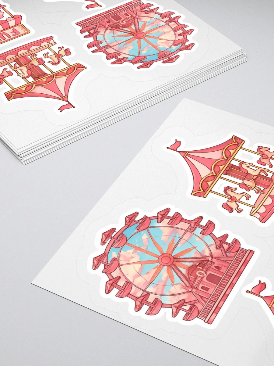 Whimsical Amusement Park Fun Stickers product image (10)