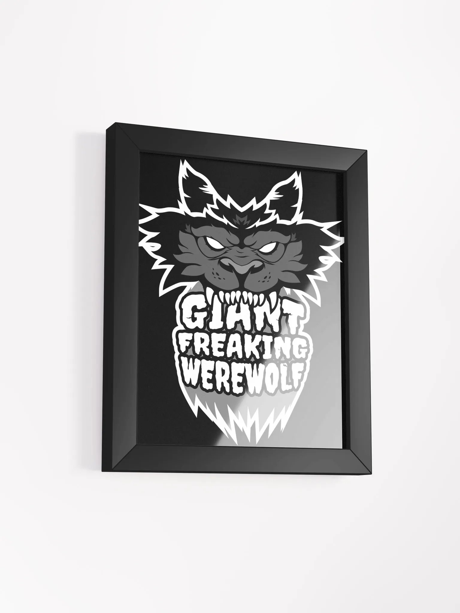 Giant Freaking Werewolf Stylized Matte Poster product image (5)