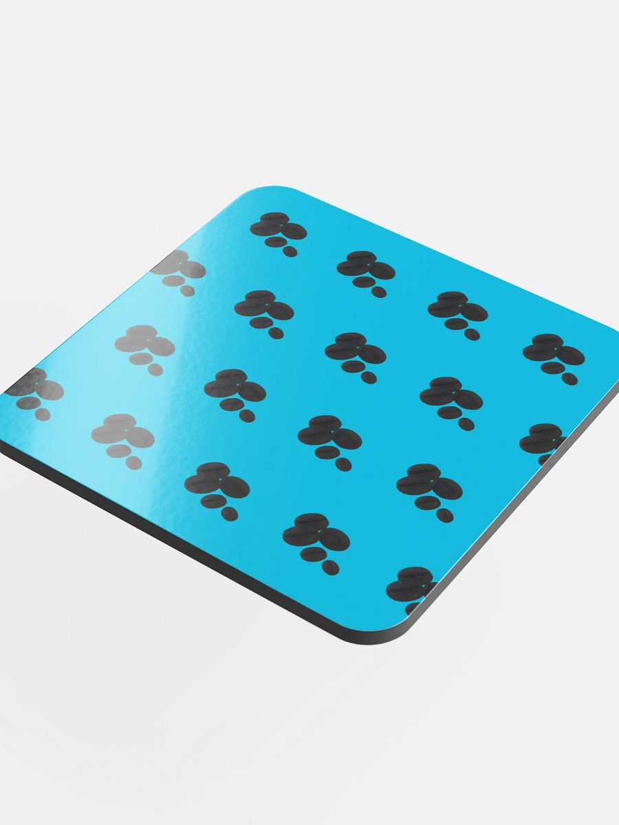 Cyan Coffee Coffee Coffee! Black Coffee Bean Coaster product image (4)