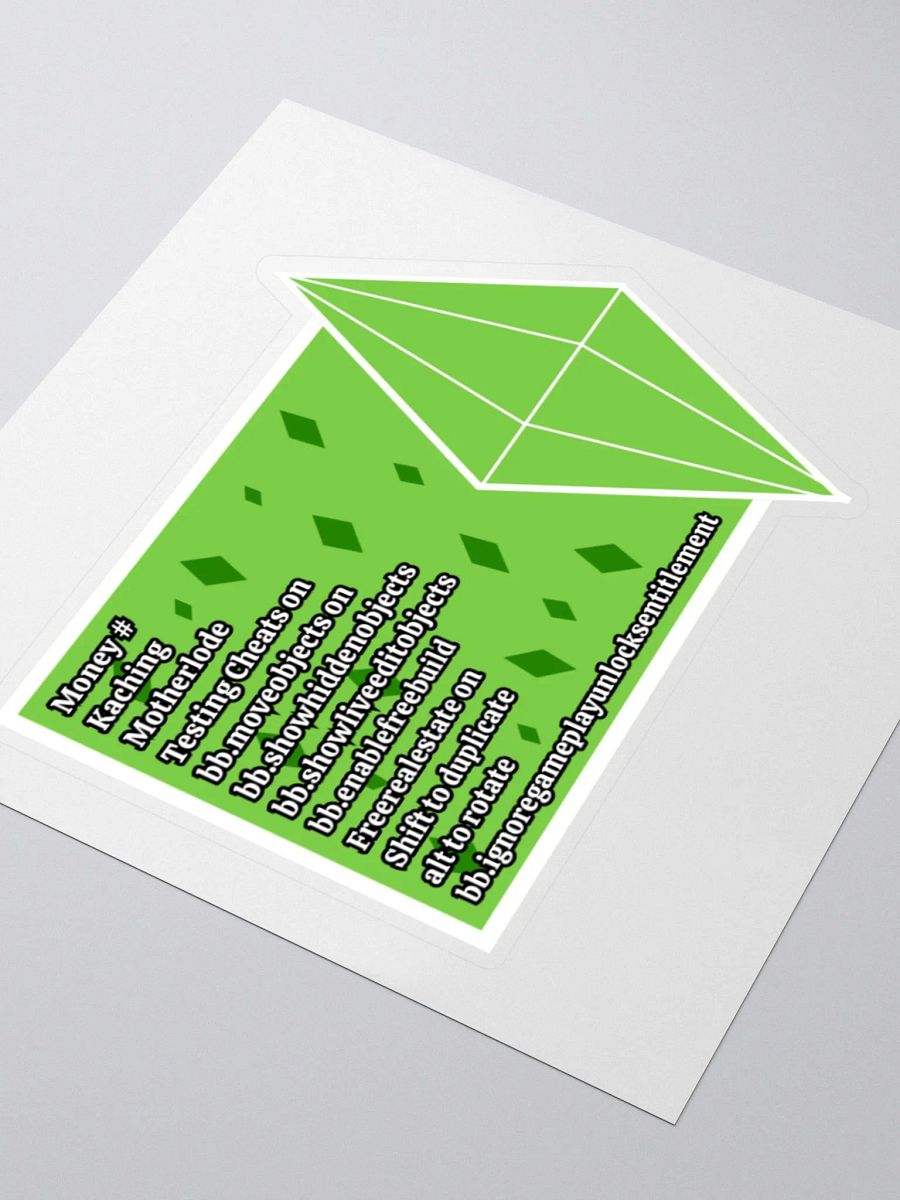 Sims Cheats Sticker - Green product image (3)