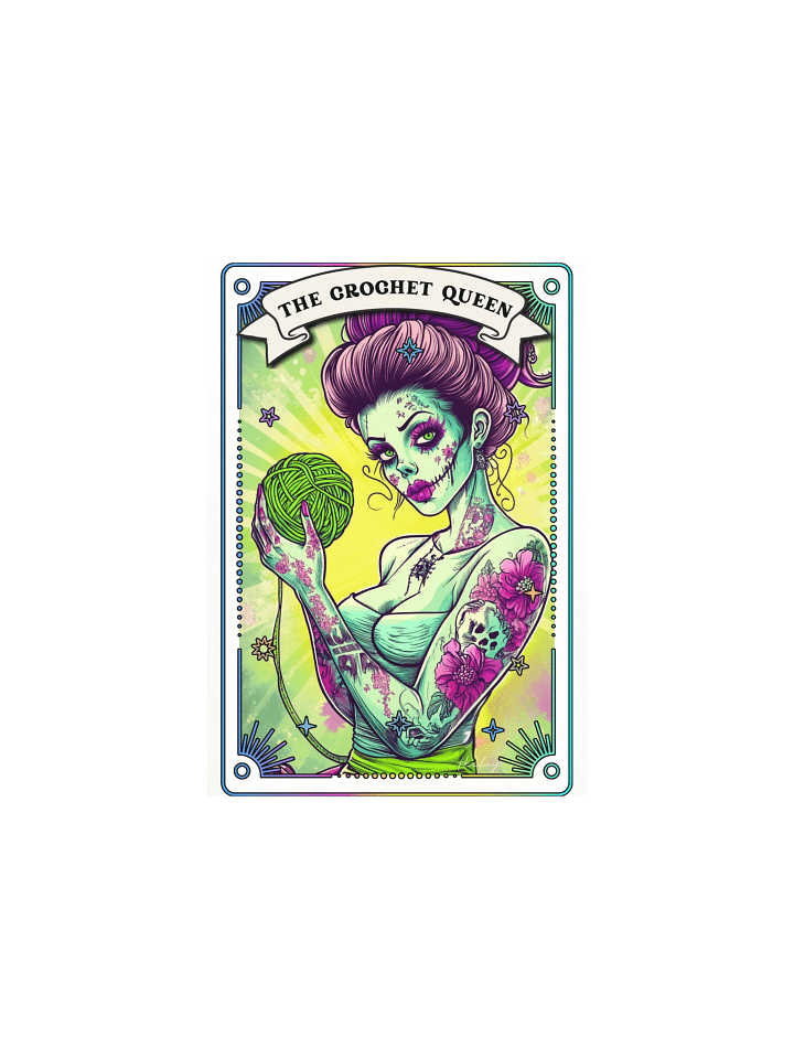 Zombabes: The Crochet Queen Matte Art Print product image (2)