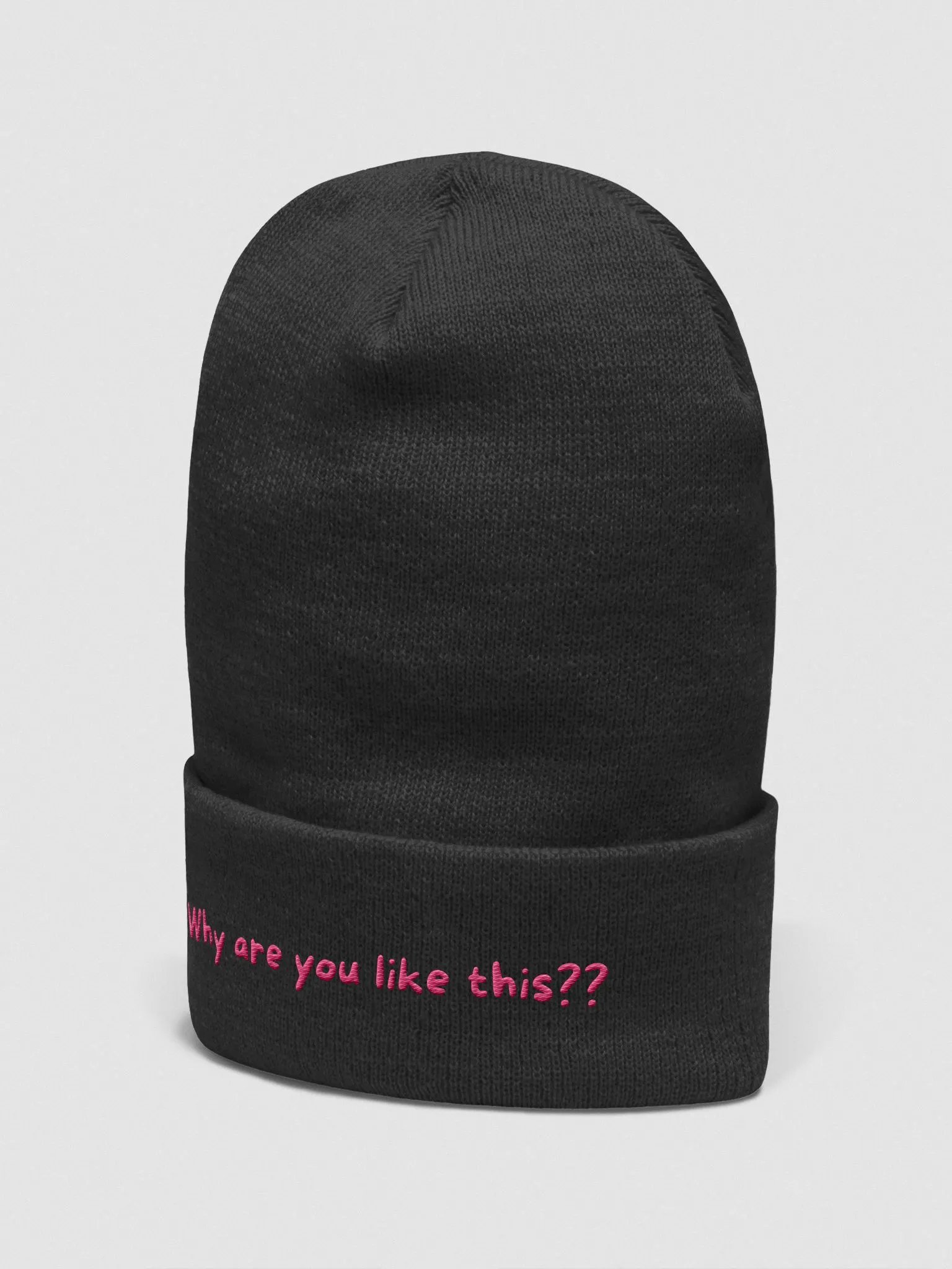 WHY ARE YOU LIKE THIS BEANIE product image (2)