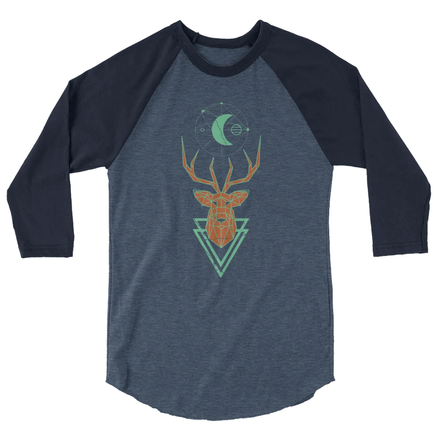 Geometric Deer Raglan Shirt product image (2)