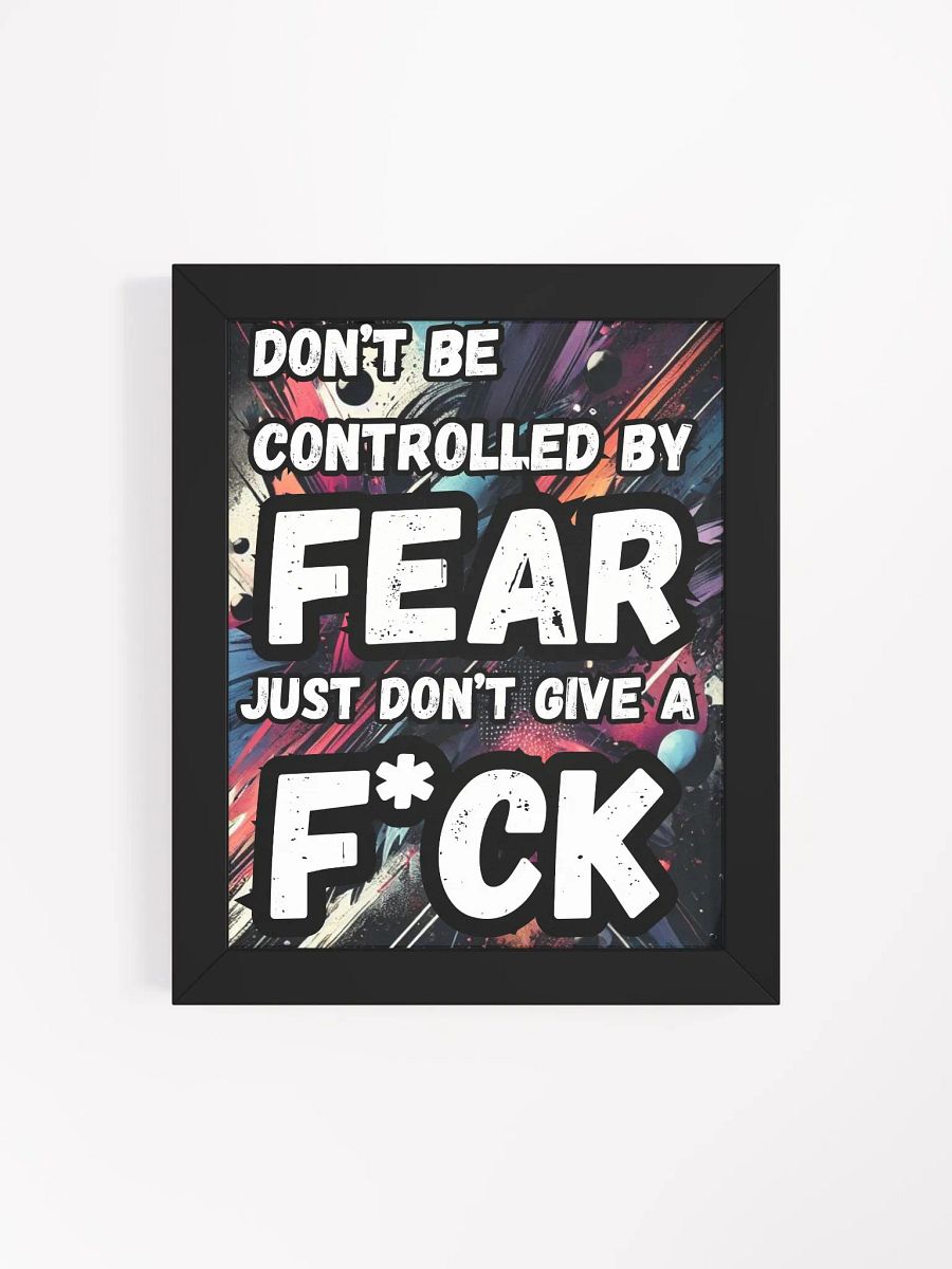 Fearless Graffiti Motivation Poster | 
