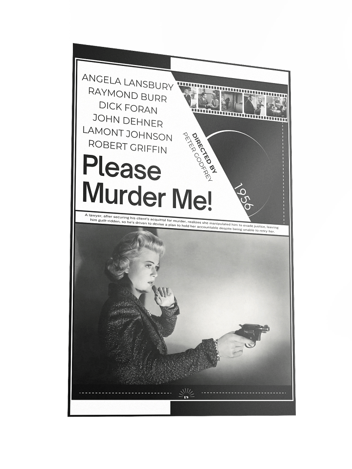 Please Murder Me! with Raymond Burr and Angela Lansbury 1956 | Movie Poster | 12x18 Wall Art product image (2)