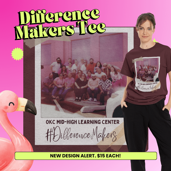Difference Maker Flamingo Soft Style Tee product image (1)