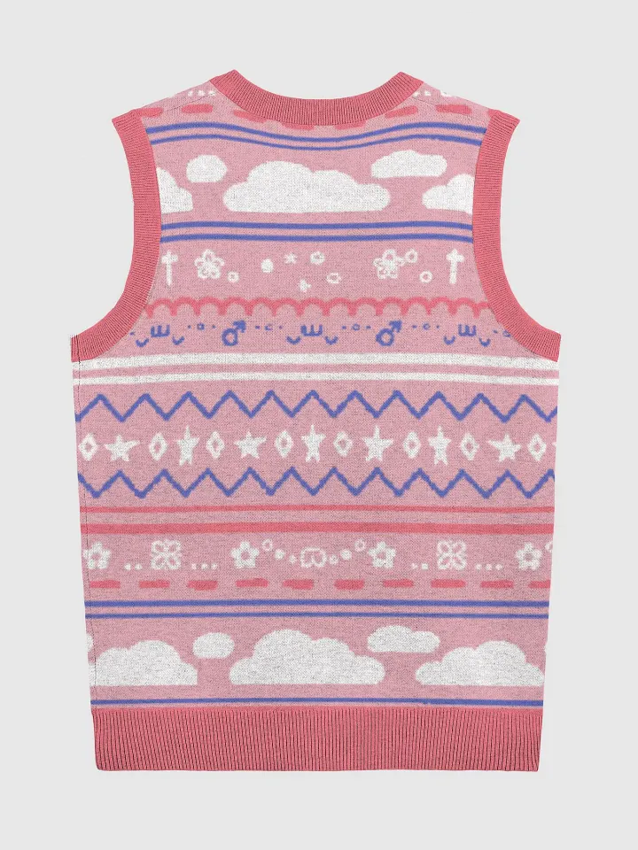 Cloudy Christmas Vest - Pink product image (7)