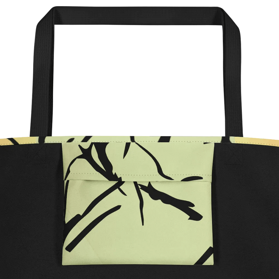 Orange to Green Enigma/All-Over Print Large Tote Bag w/ Pocket by Sublicolor product image (3)