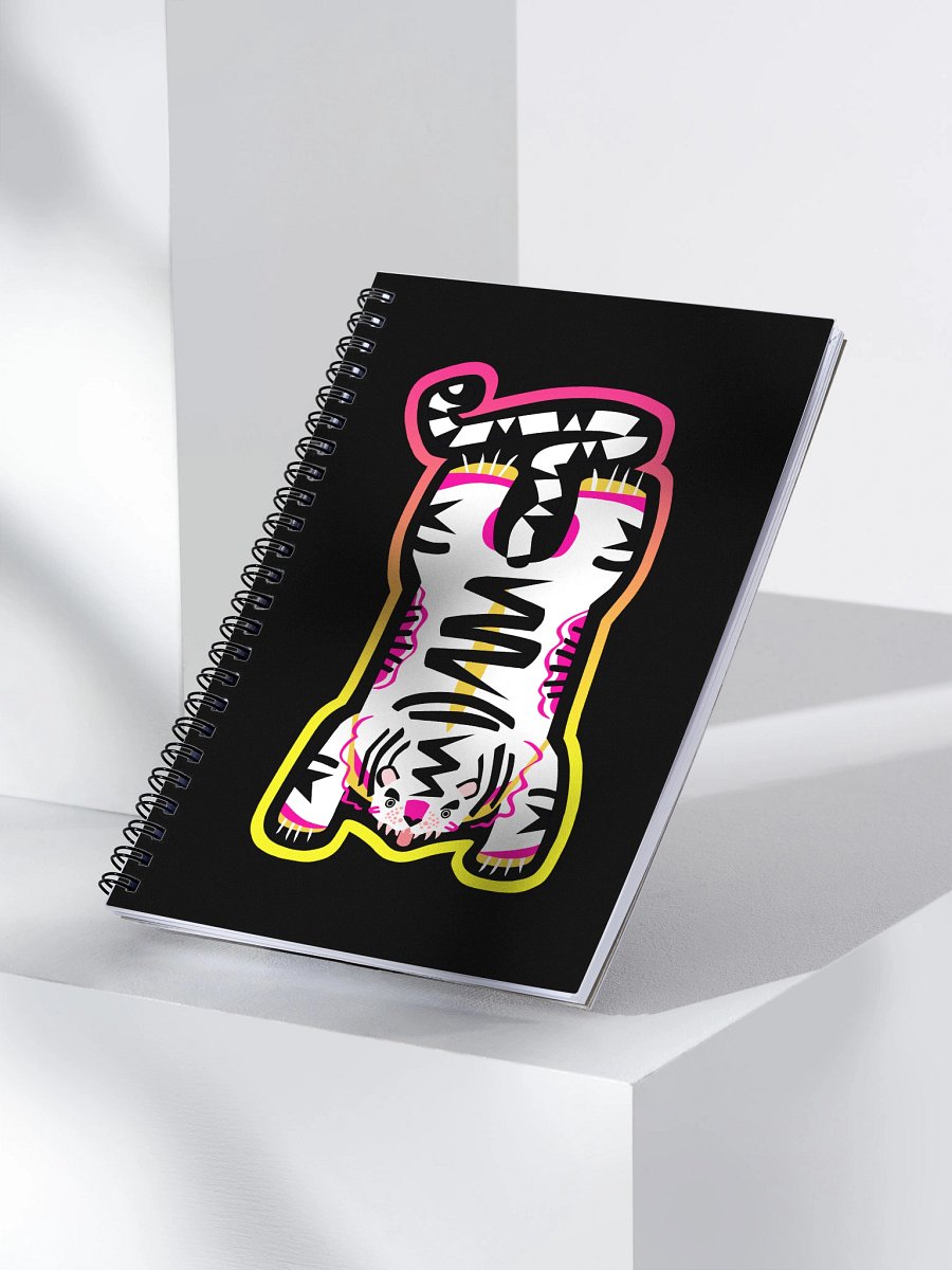 Spiral White Electric Tiger Notebook product image (3)