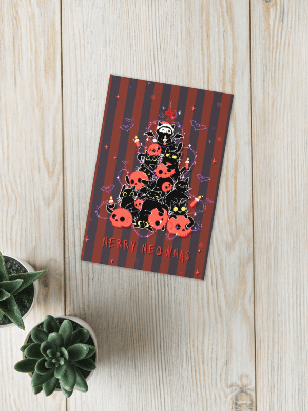 Gothic Christams cat tree - holiday Card product image (2)