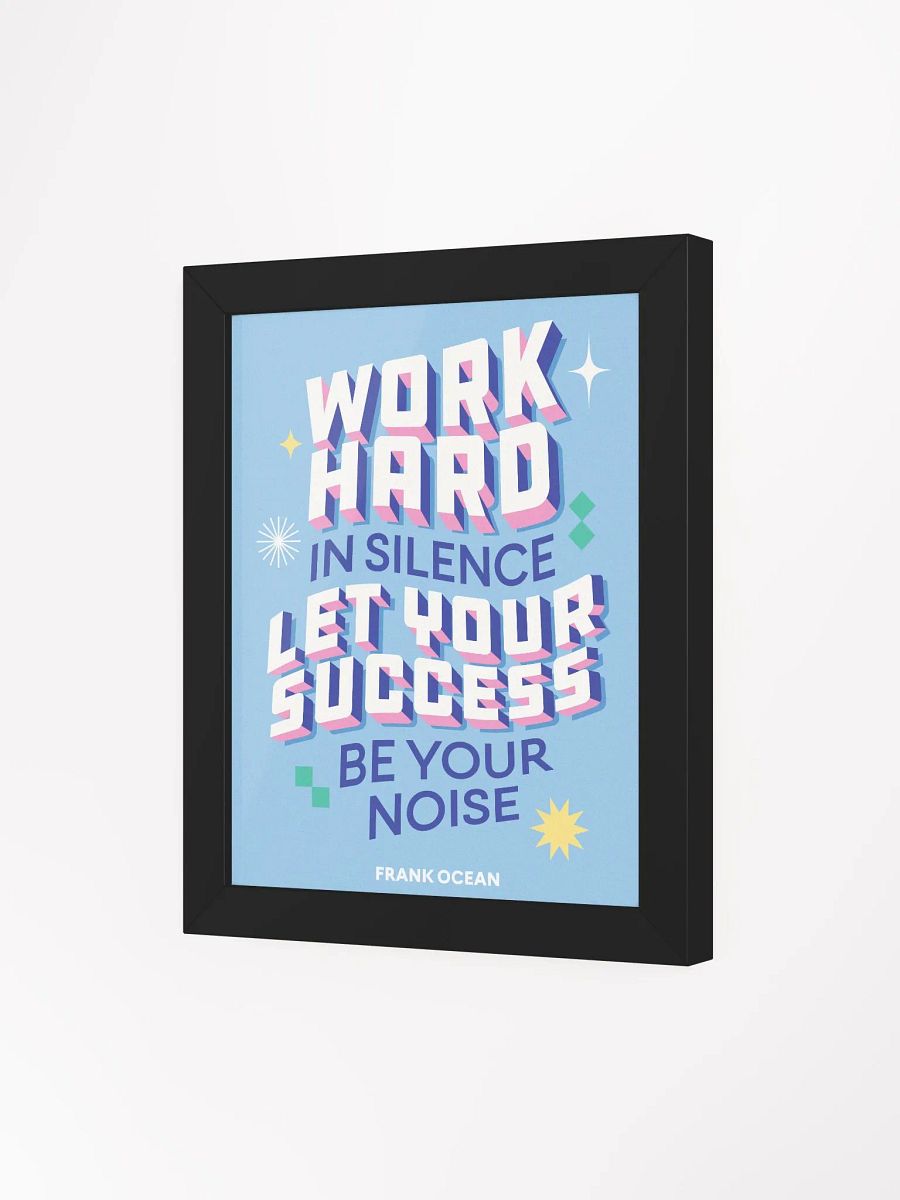 Work Hard Framed Wall Poster product image (28)