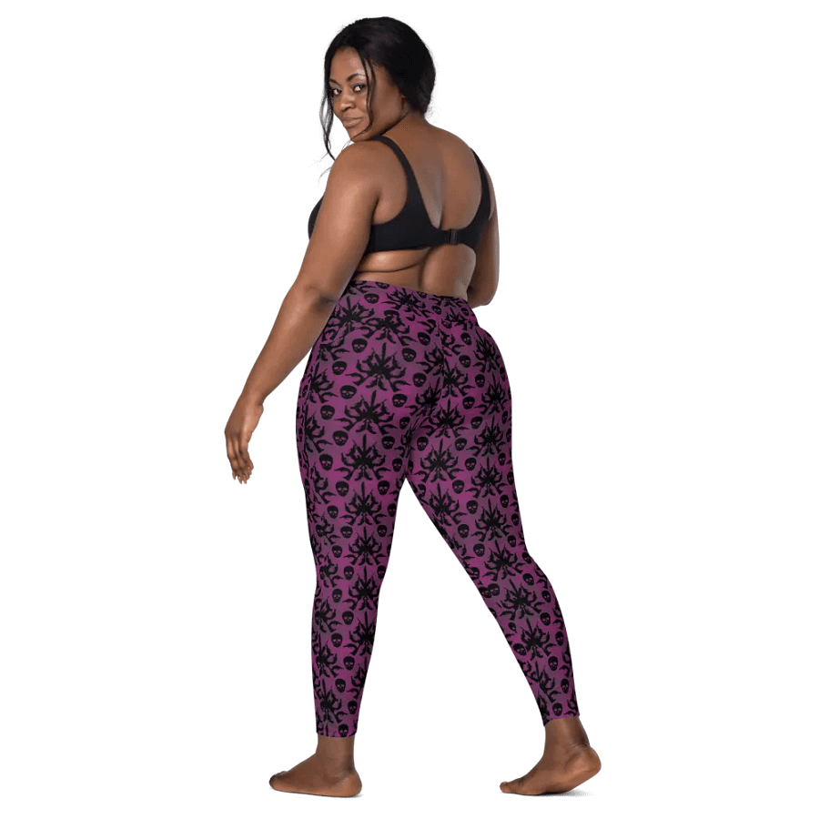 Gothic 2A High Waist Pocket Leggings - Pink product image (9)