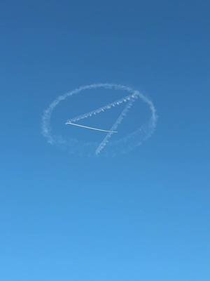 #Fantastic4 sky writing over Dodger Stadium  / LA in preparation of #fantastic4firststeps premiere @Marvel Studios #pedropascal  #marvel #MCU 