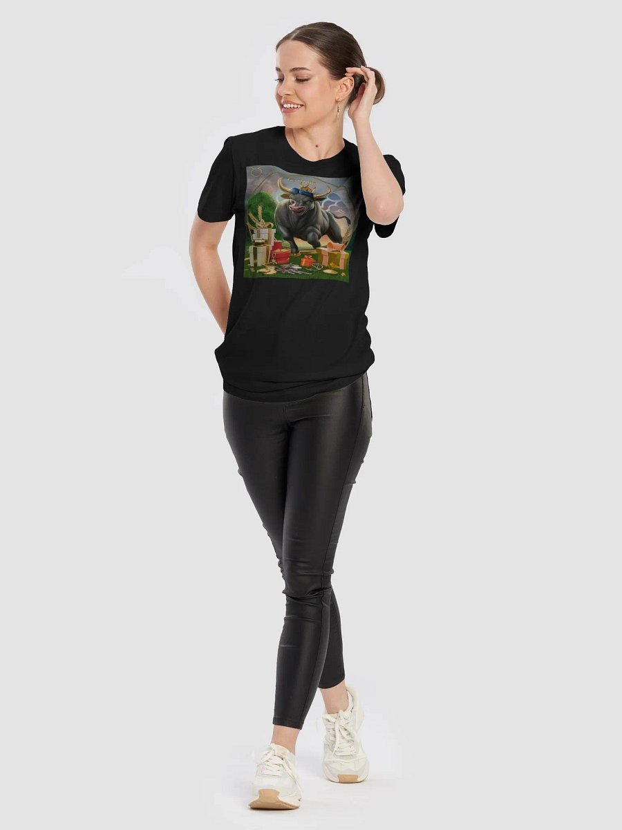 Taurus Zodiac T-Shirt - Regal Crowned Bull, Unisex, XS-5XL product image (10)