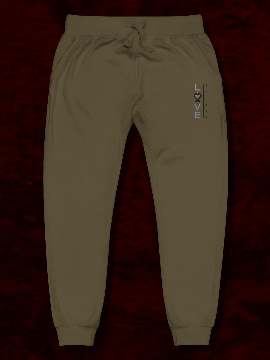 L2A 2025 Drab Slim Embroidered Fleece Joggers product image (1)