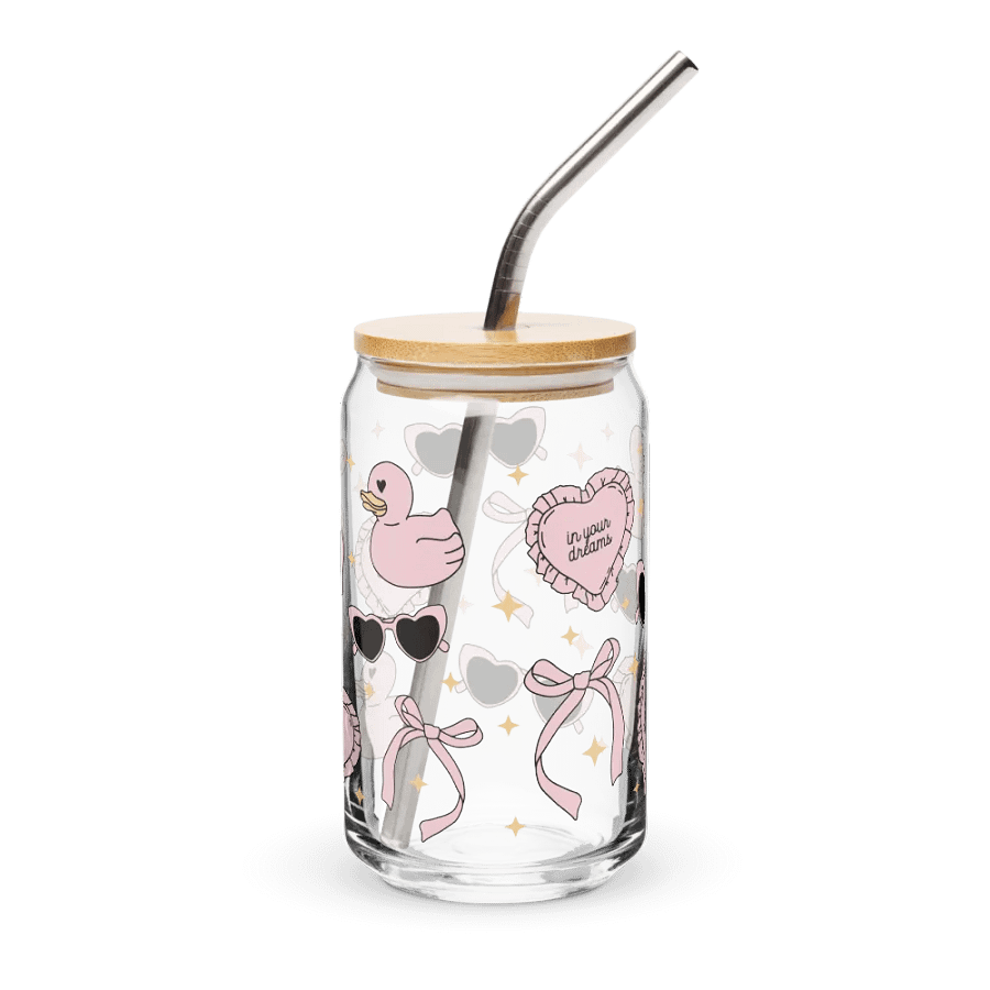 Coquette Girly Stuff Can-Shaped Glass (16oz) product image (2)