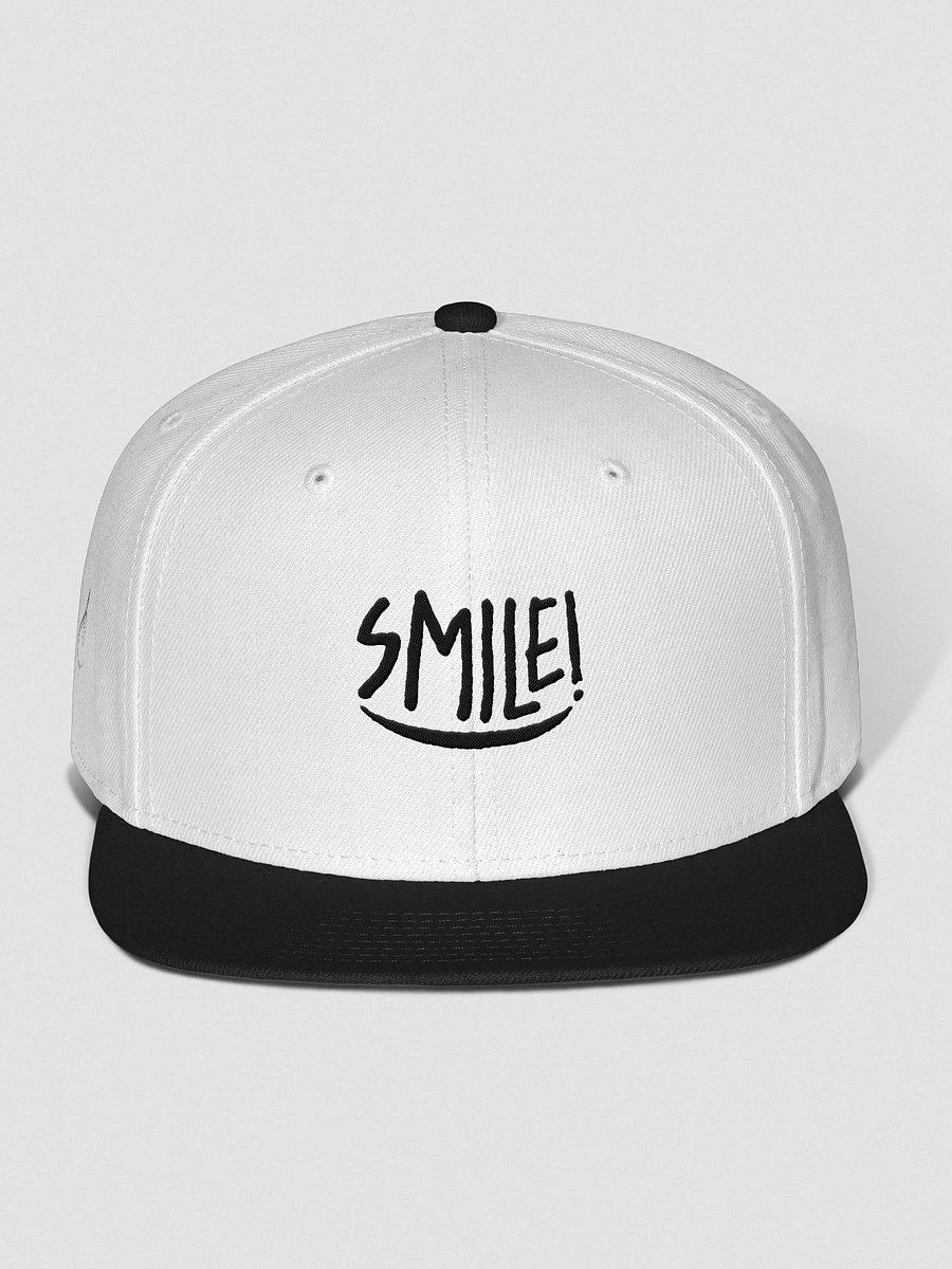 Cappellino “SMILE!” snapback - ricamo nero product image (11)