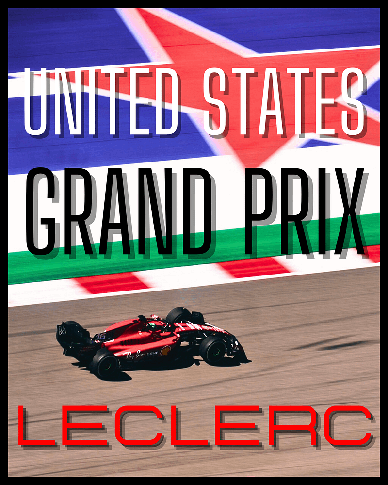 UNITED STATES GRAND PRIX: LECLERC SPECIAL EDITION DIGITAL WALLPAPER AND STICKER