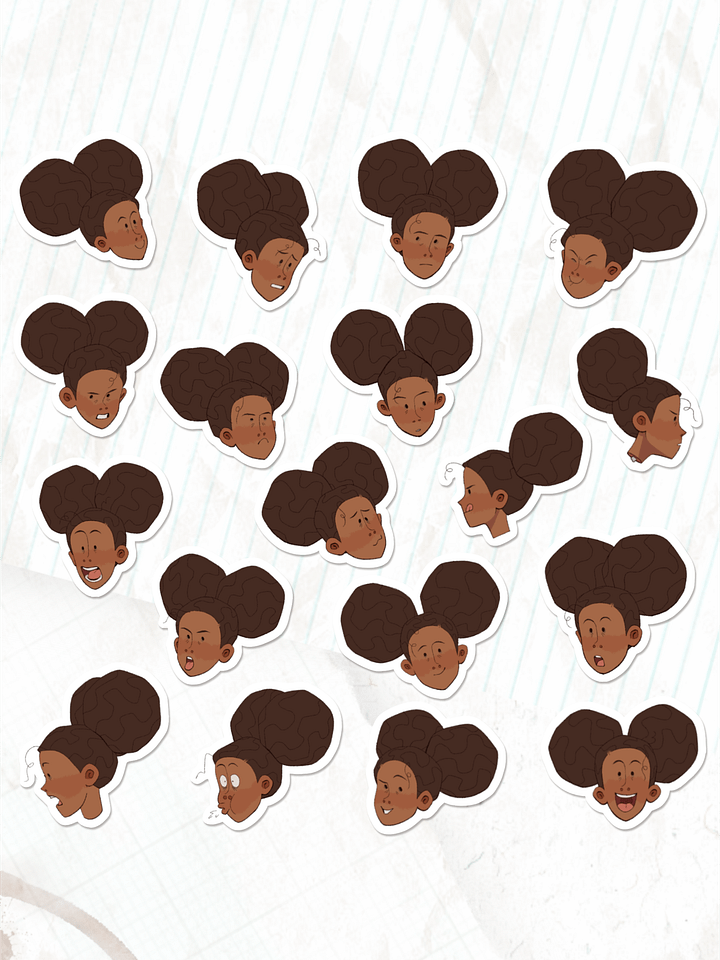 The Many Faces of Janey - STICKER SET product image (1)