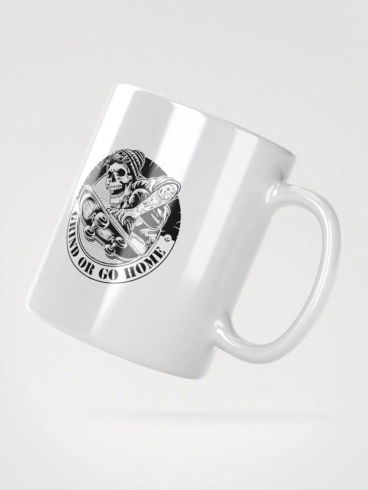 Grind Or Go Home | Skeleton Street Skater Mug product image (2)