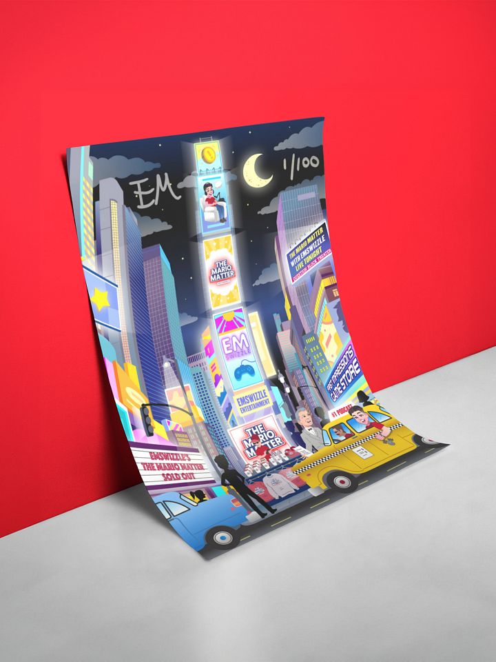 Autographed Mario Matter City Poster product image (1)