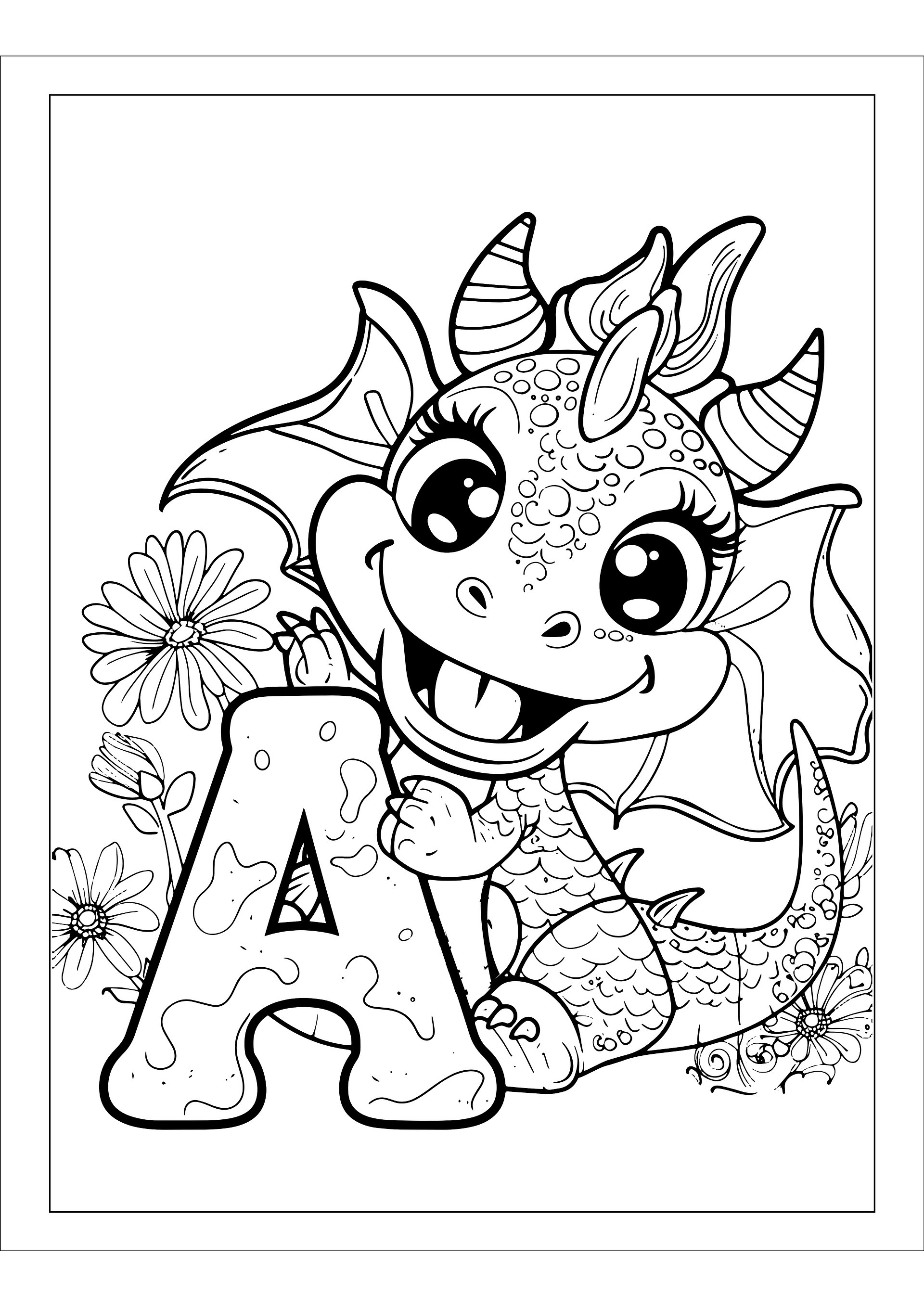 Coloring Fun with Dragon: Alphabet and Numbers product image (2)