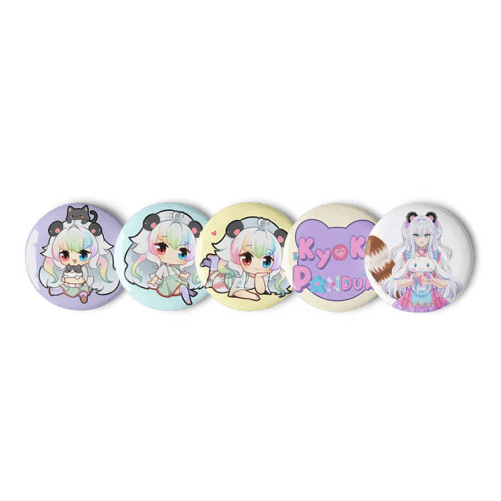 Kyoko Pandua Can Badge Set product image (1)