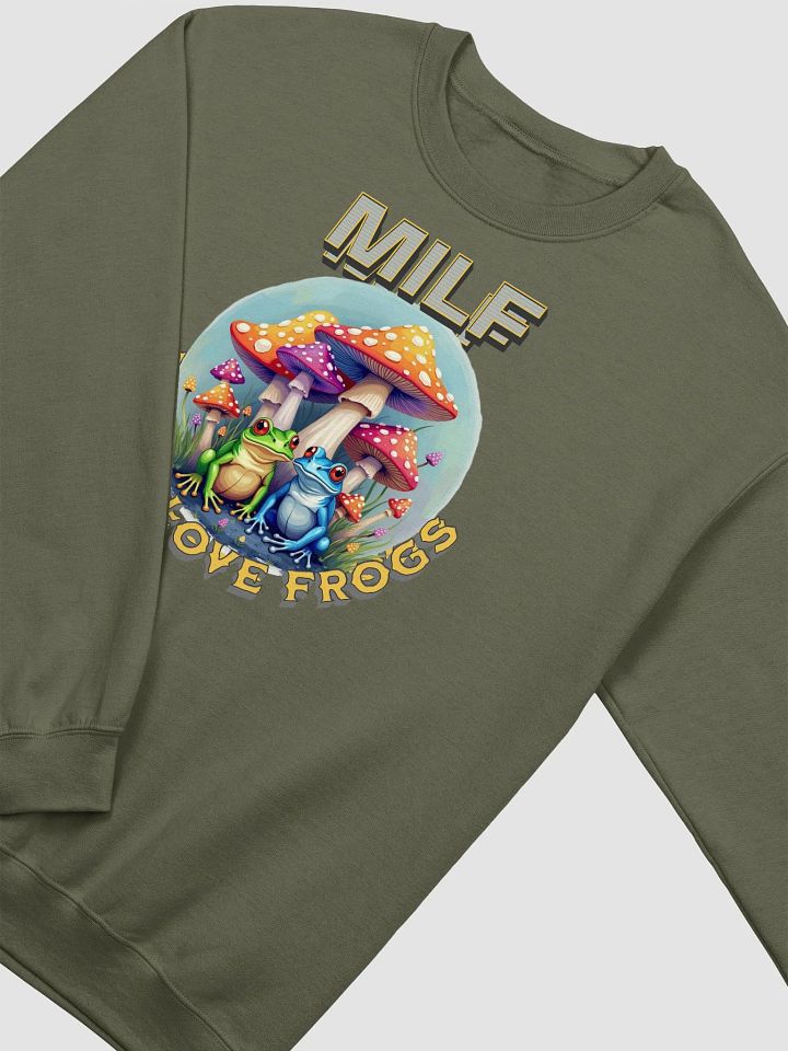 MILF Man I Love Frogs Whimsical Crewneck Sweatshirt product image (2)