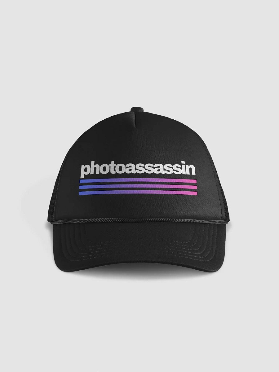 Three Stripe Photoassassin Trucker Hat product image (1)