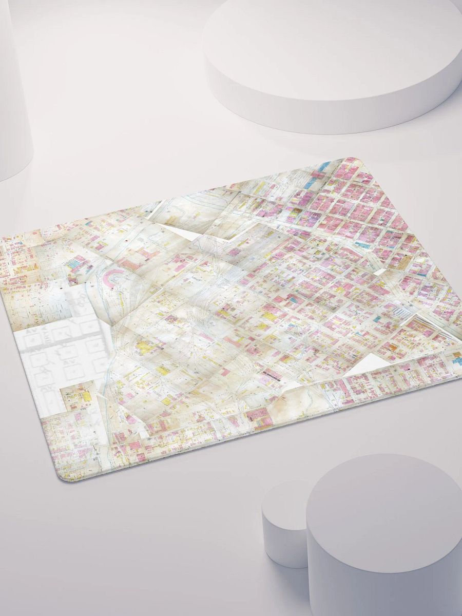 Auraria 1929 Map Mosaic Gaming Pad product image (4)