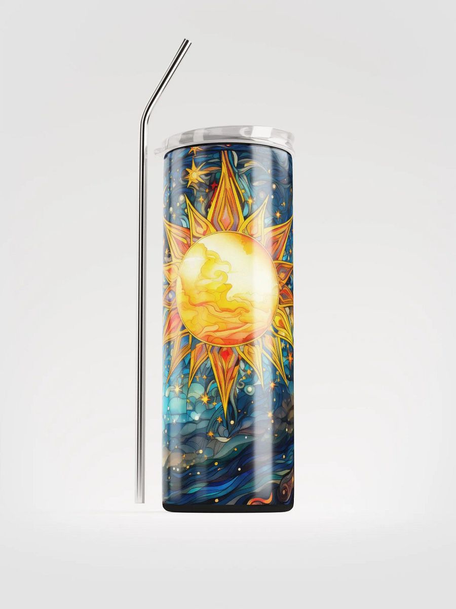 Radiant Sun Stainless Steel Tumbler: Embrace the Celestial Aura product image (1)